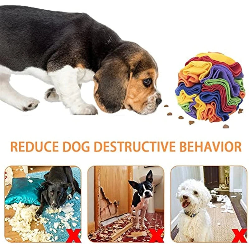 Dog Snuffle Ball Mat Sniffing Training Blanket Detachable Pads Puzzle Interactive Toy for Dogs Cats Pet Educational Supplies
